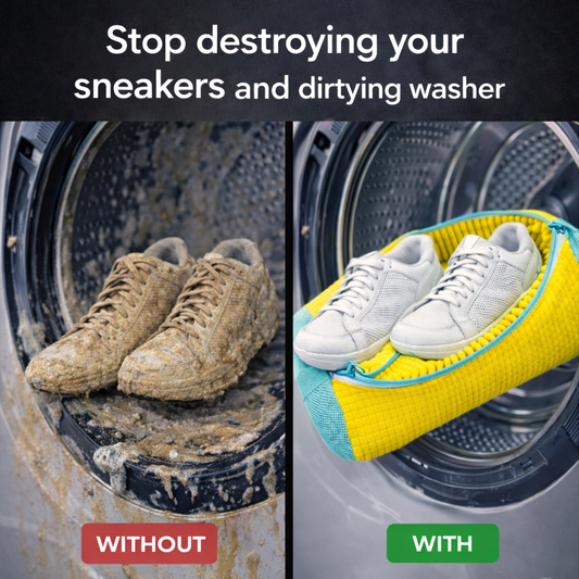 Say Goodbye to Shoe Damage with Our Protective Shoe Washing Bag